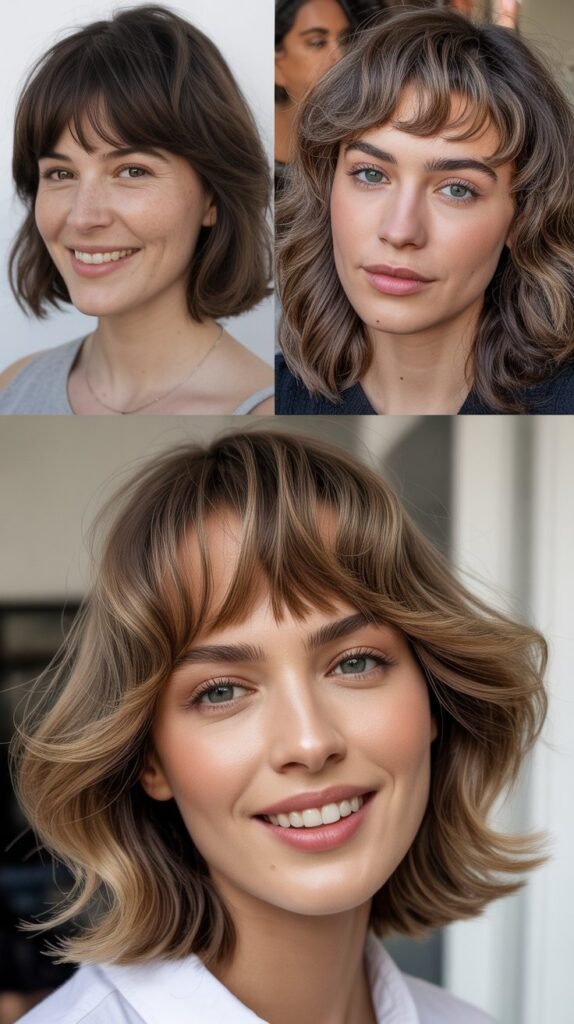 Wispy Bangs With Textured Ends