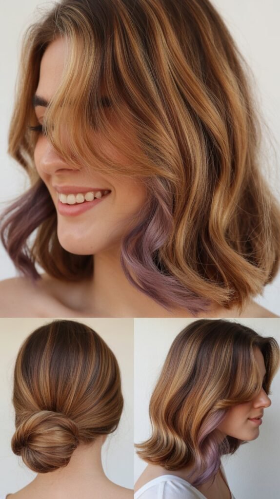 Violet-Tinted Brown Highlights