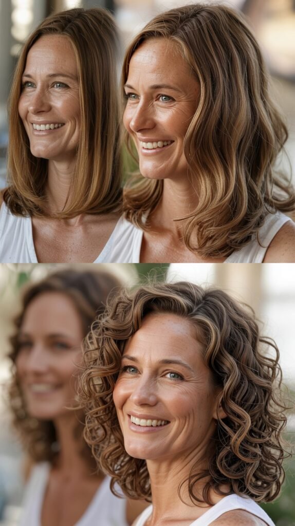 Transitioning from Straight to Curly Styles