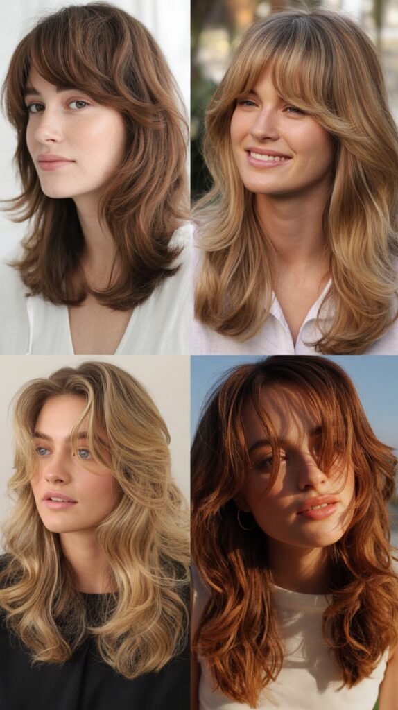 Wispy Bangs With Waterfall Layers