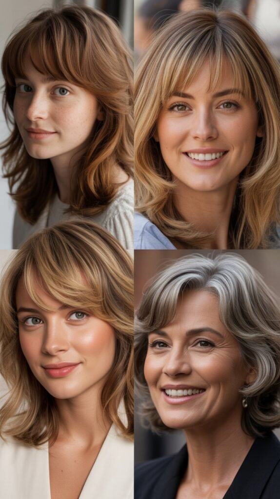 Age Appropriateness: Wispy Bangs and Layers Across Life Stages
