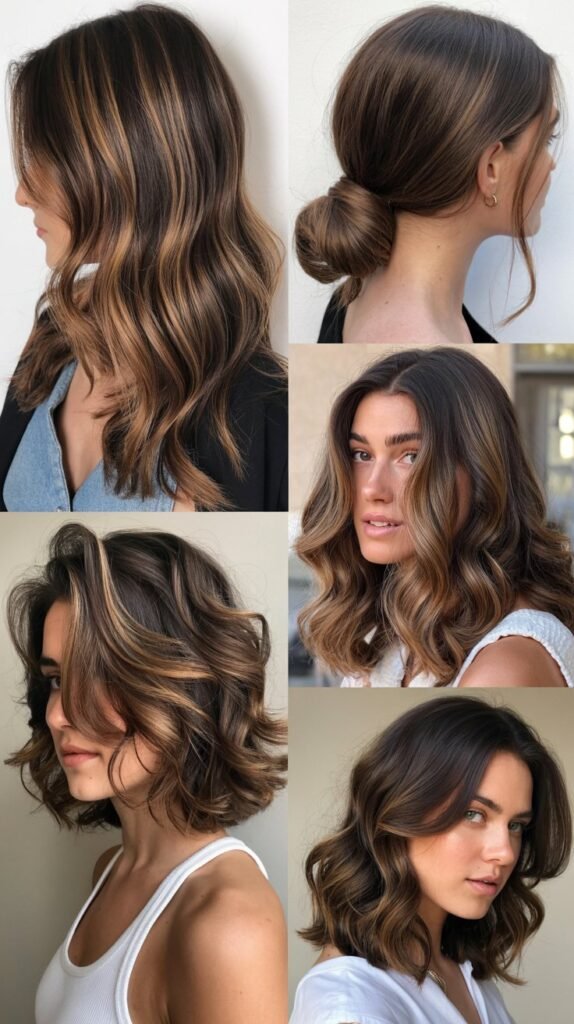  Caramel Highlights for Chocolate Brown Hair