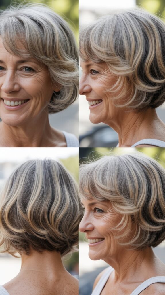  Bob with Chunky Highlights