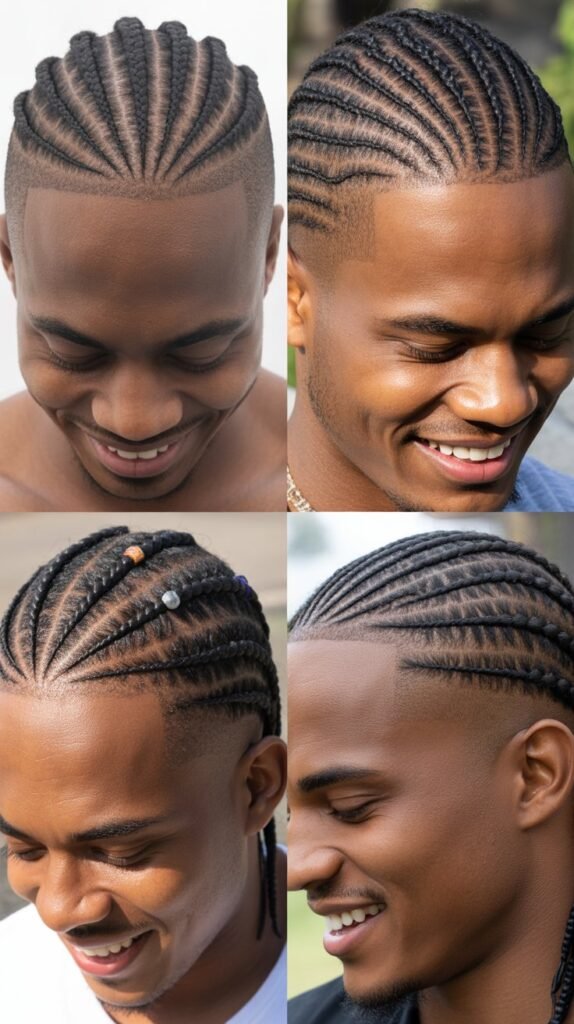 Mohawk-Style Cornrows