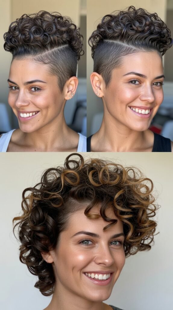 The Curly Mohawk/Faux Hawk