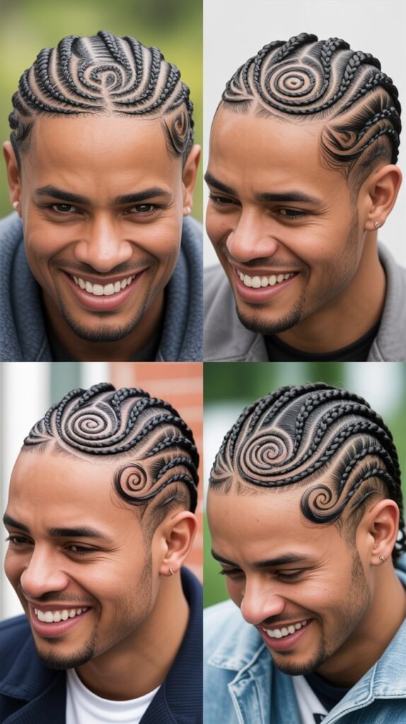 Swirl Pattern Cornrows