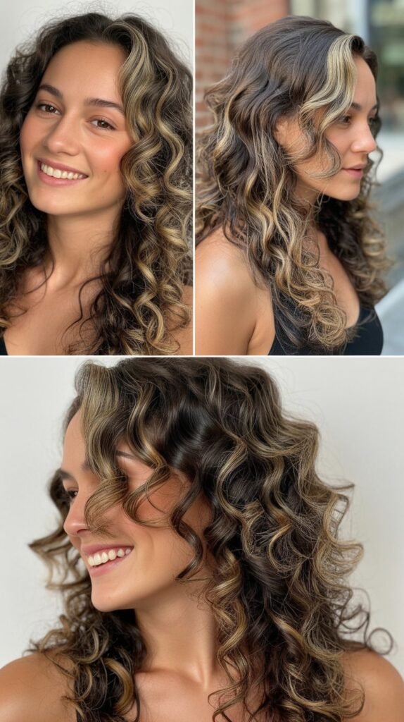 Long Curls with Peekaboo Highlights