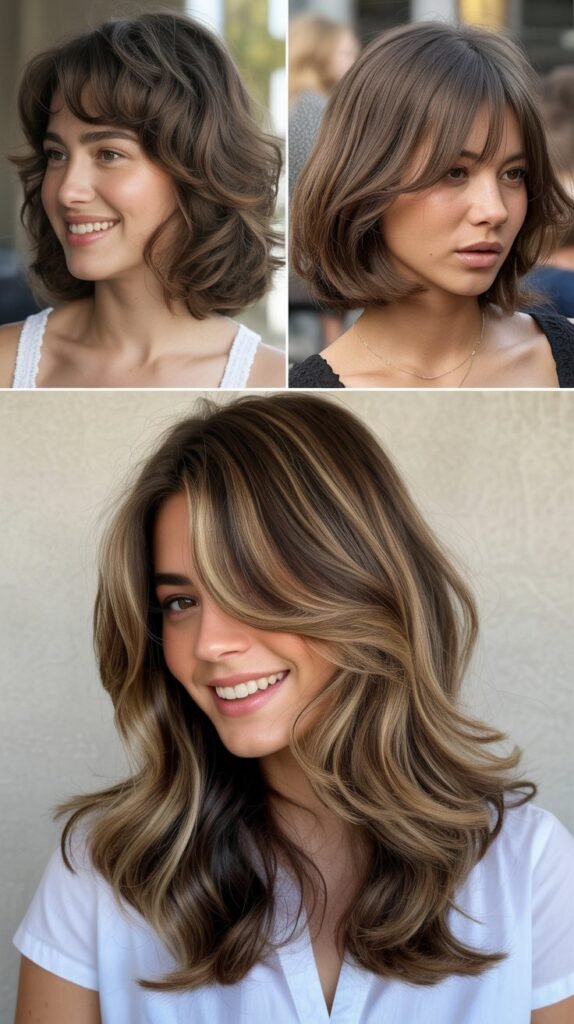 Long Wispy Bangs That Blend Into Layers