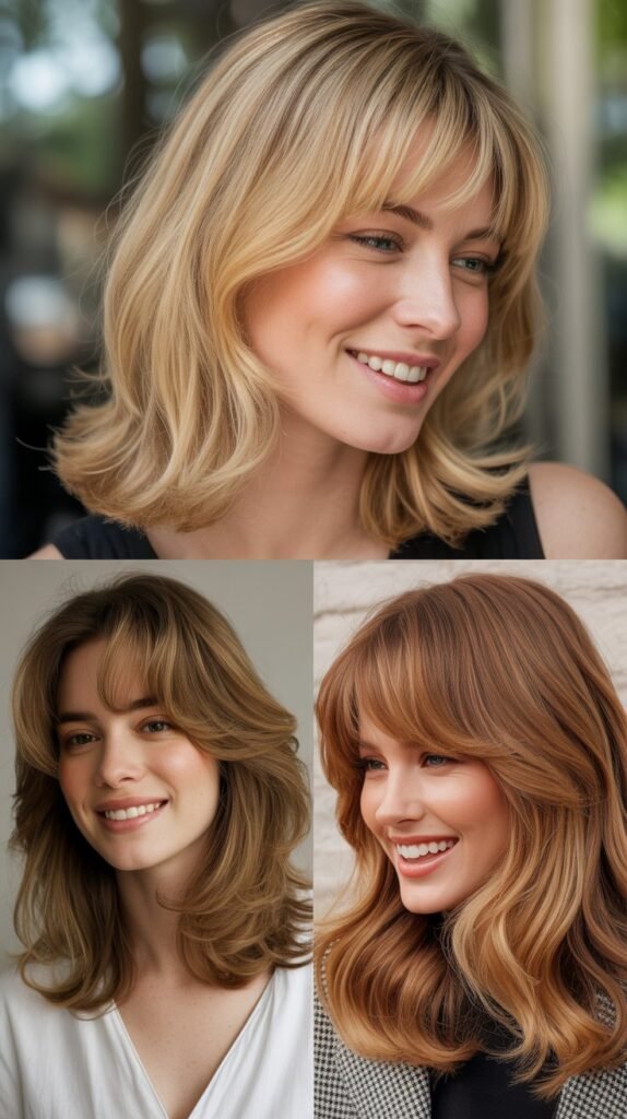 Wispy Bangs With Graduated Layers for Volume