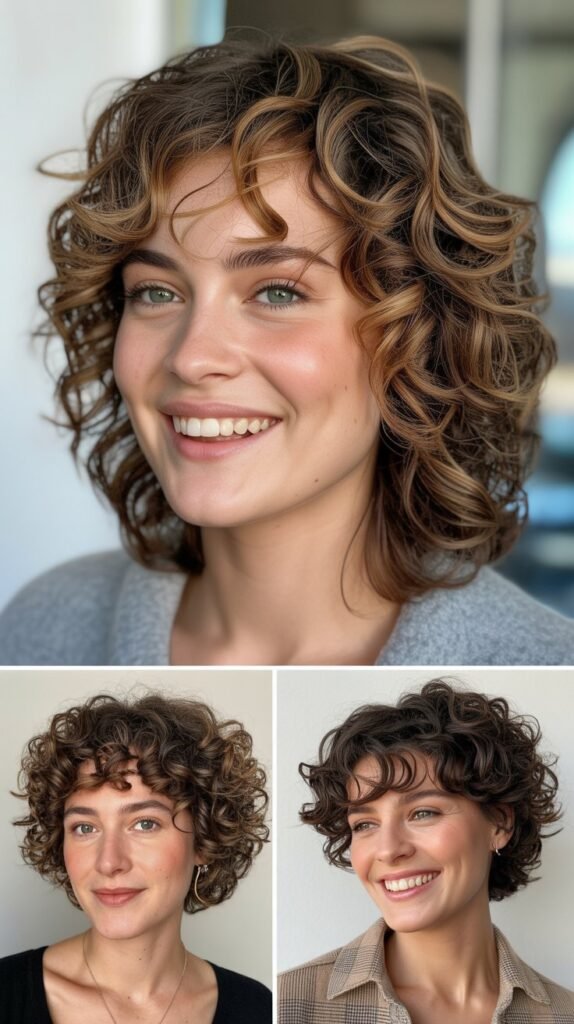Curly Shag Haircut