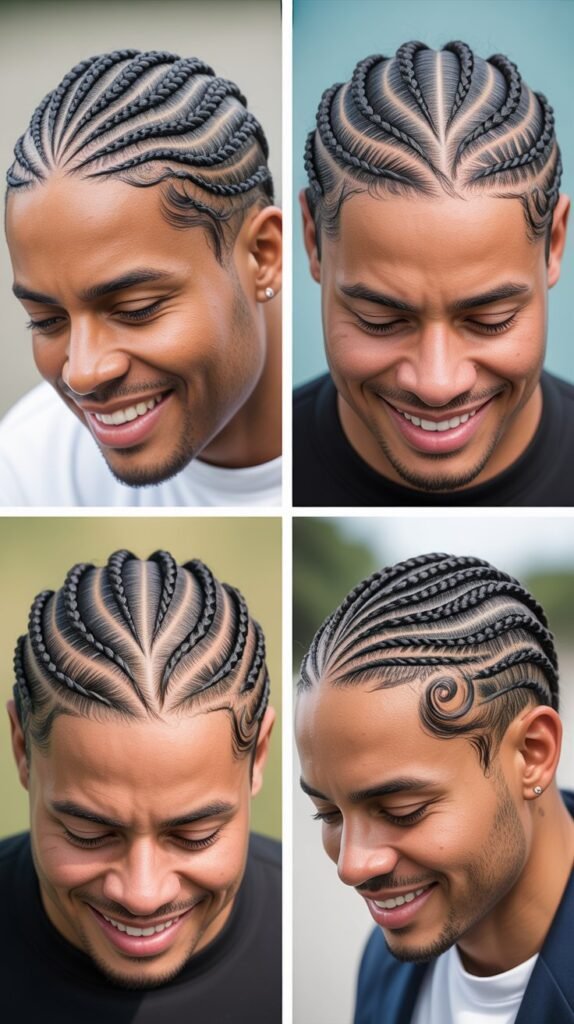 Wavy Pattern Cornrows