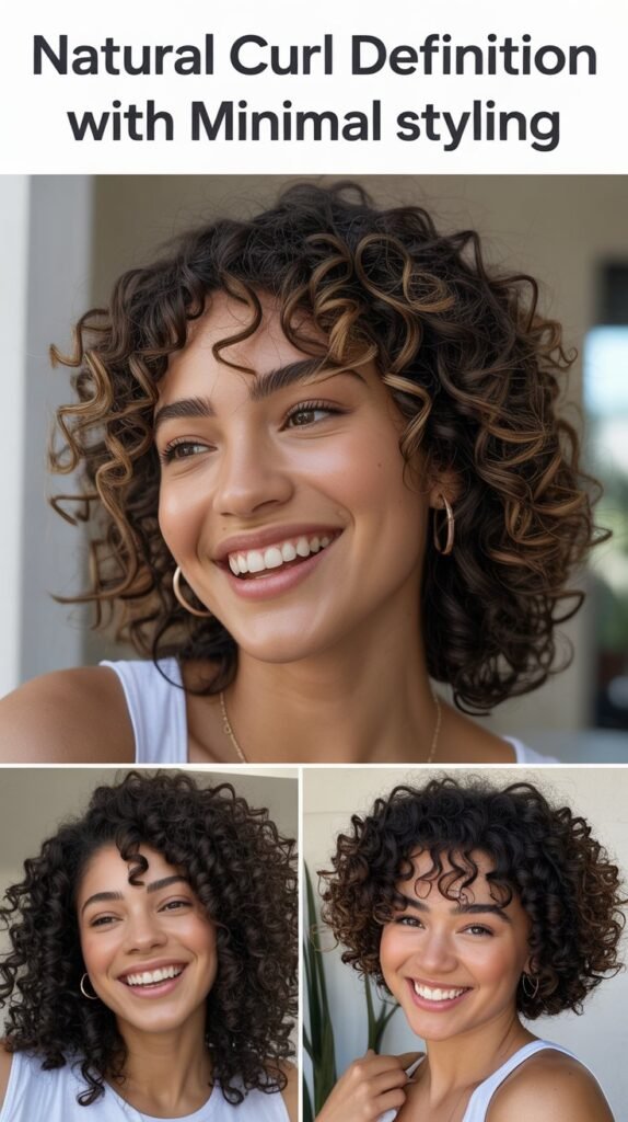 Natural Curl Definition with Minimal Styling