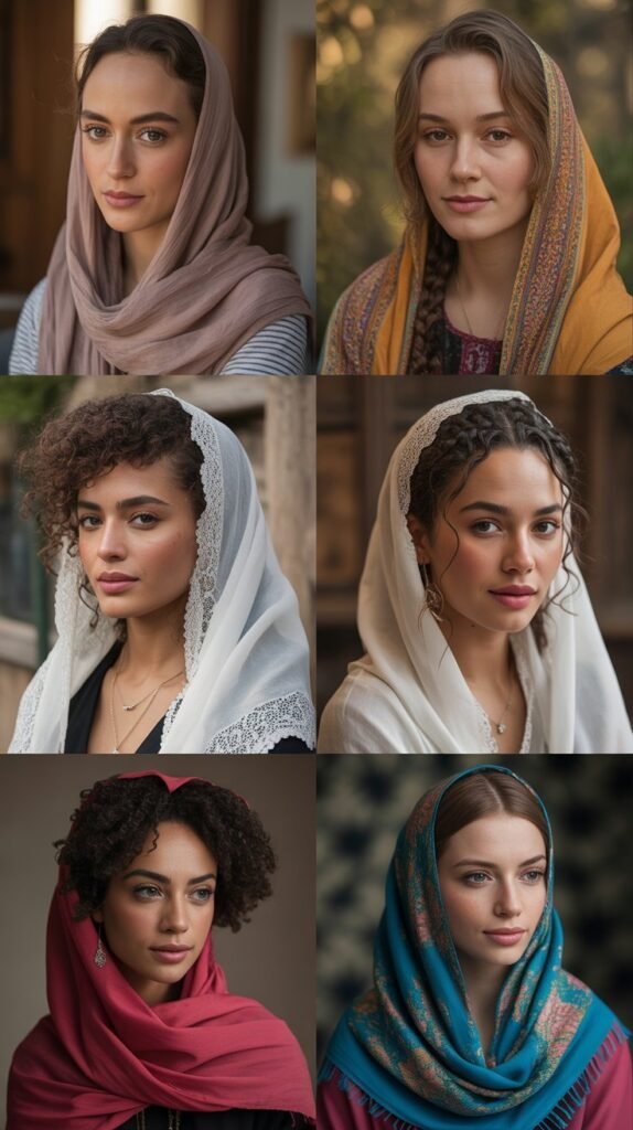 Cultural Heritage Styles With Traditional Veils