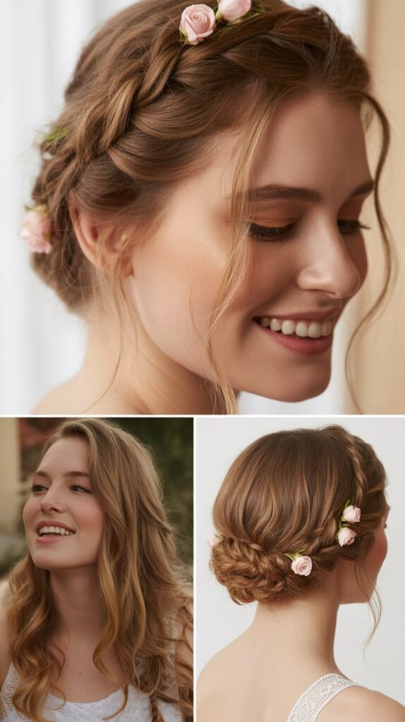 Twisted Crown with Rose Details