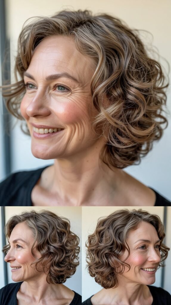 Shoulder-Grazing Lob with Loose Curls