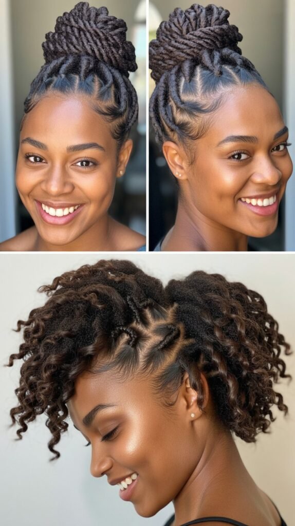  Dark Chocolate Brown Twisted Faux Hawk