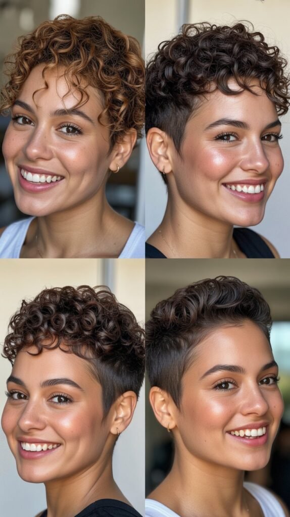 Textured Curly Pixie