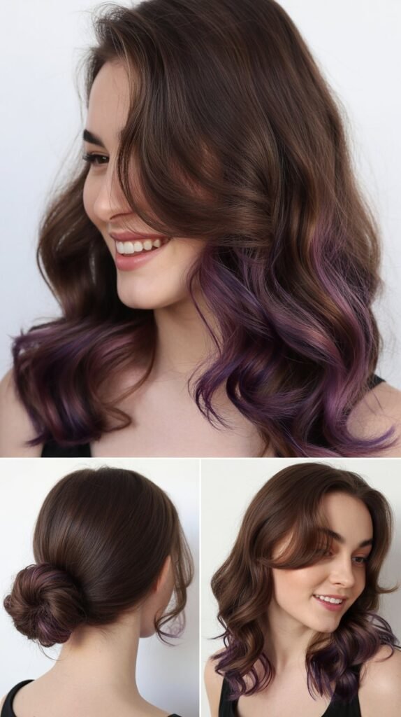  Dark Chocolate Extensions with Purple Tones