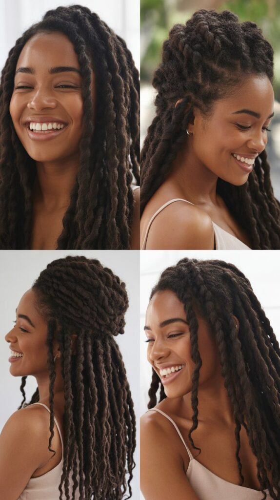 Dark Chocolate Brown Marley Twists