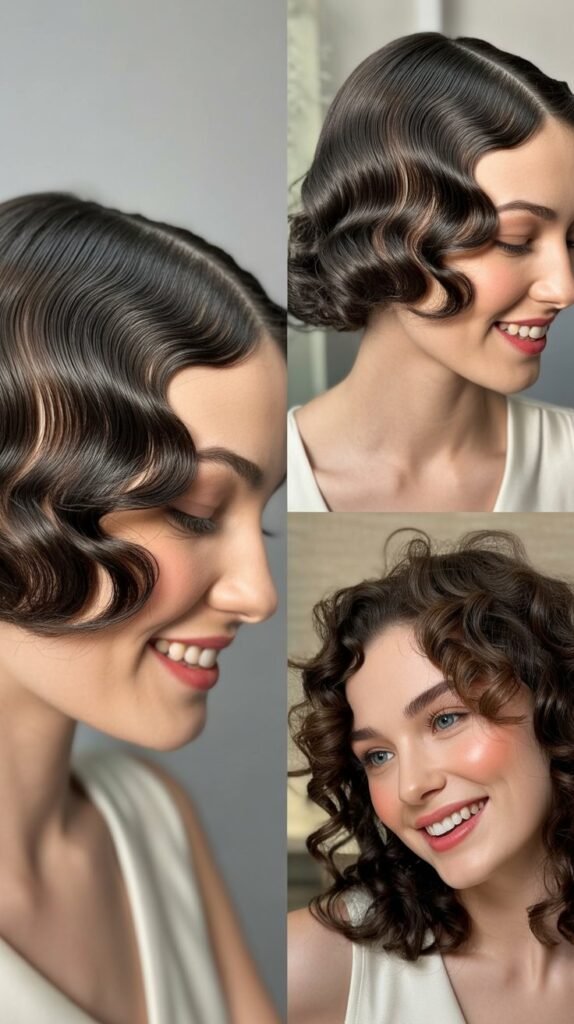 Vintage Finger Waves Meeting Modern Curls