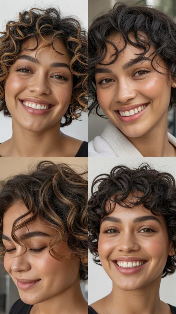 Textured Curly Crop