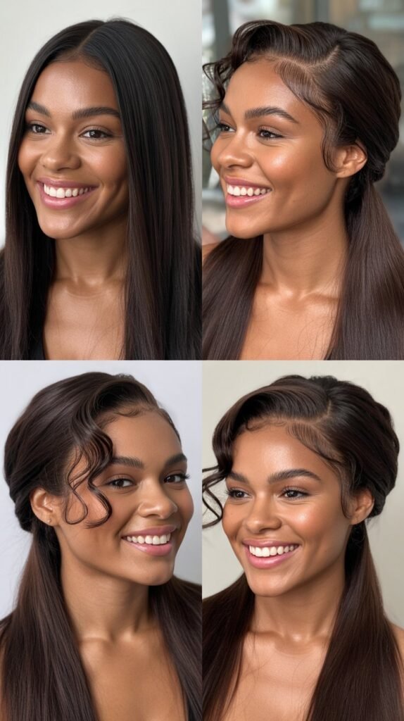 Dark Chocolate Brown Invisible Part Sew-In