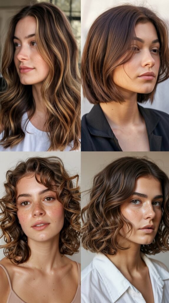 Face-Framing Caramel Highlights for Natural Definition