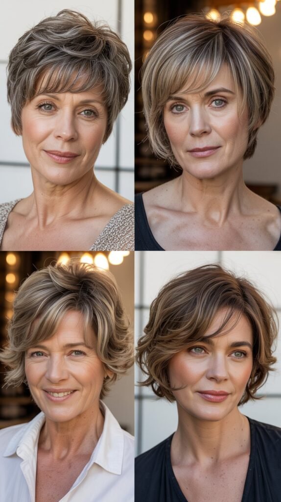 Short Cut with Choppy Fringe