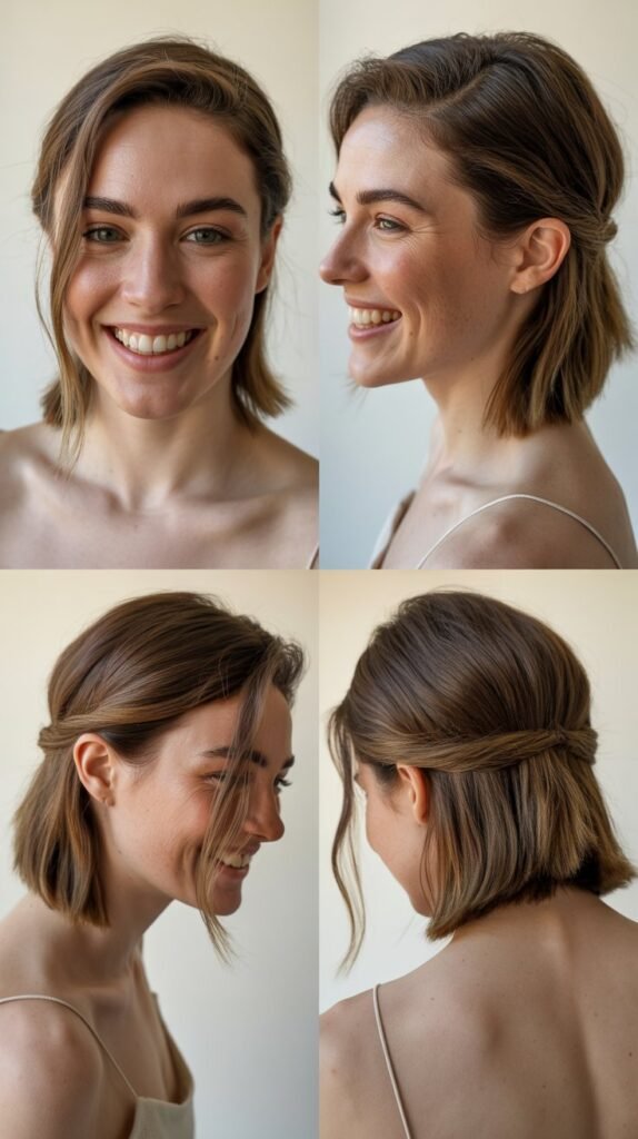 Asymmetric Half-Up Style