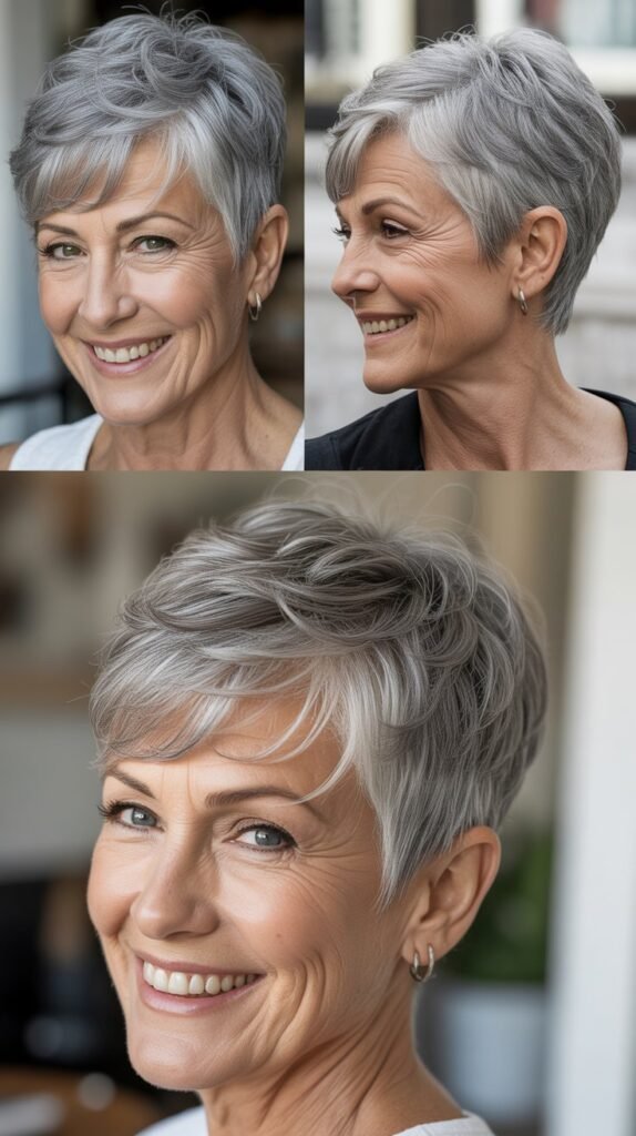 Textured Pixie With Side-Swept Bangs
