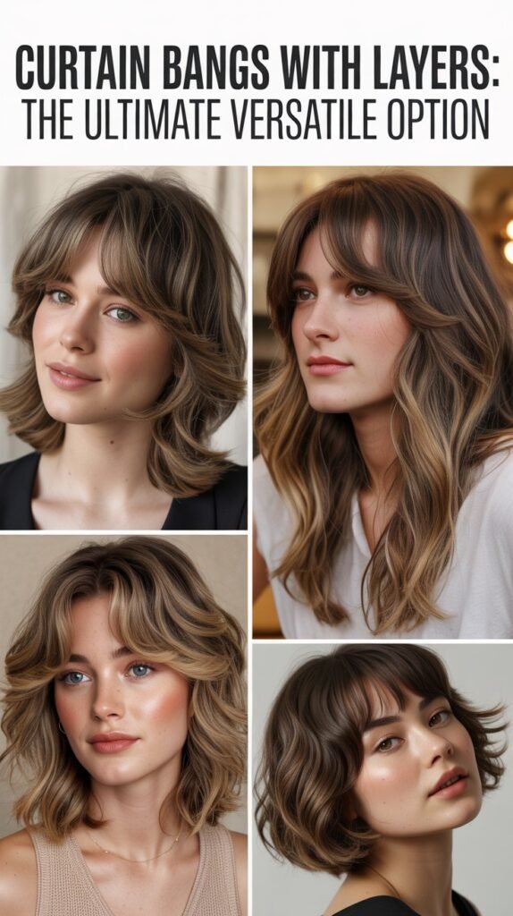 Curtain Bangs With Layers: The Ultimate Versatile Option