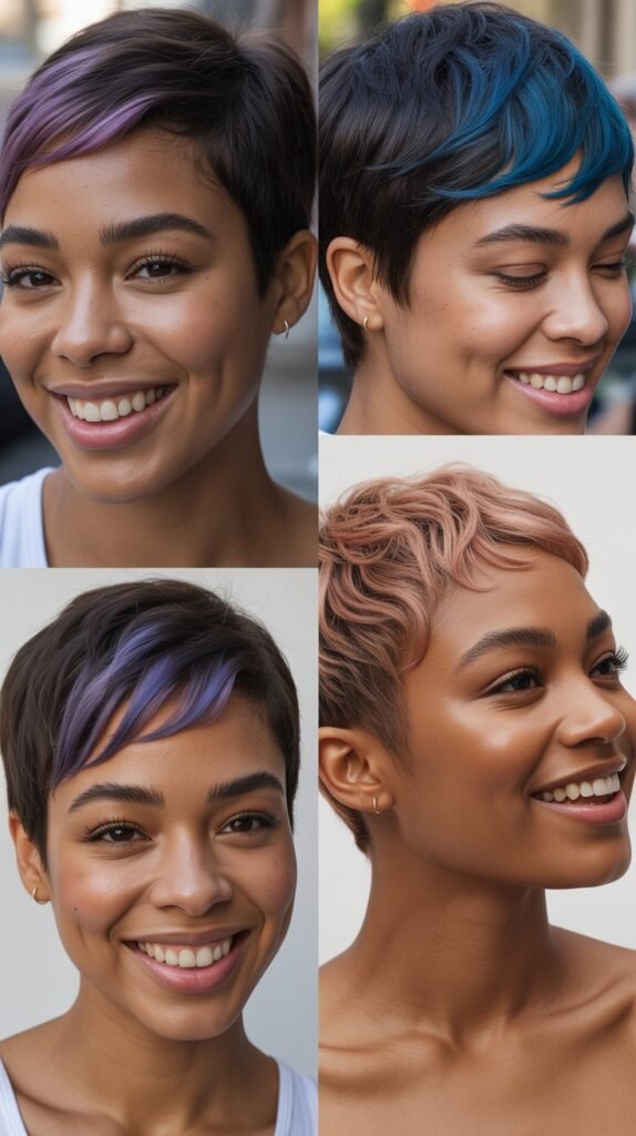  Pixie with Colored Tips and Natural Base