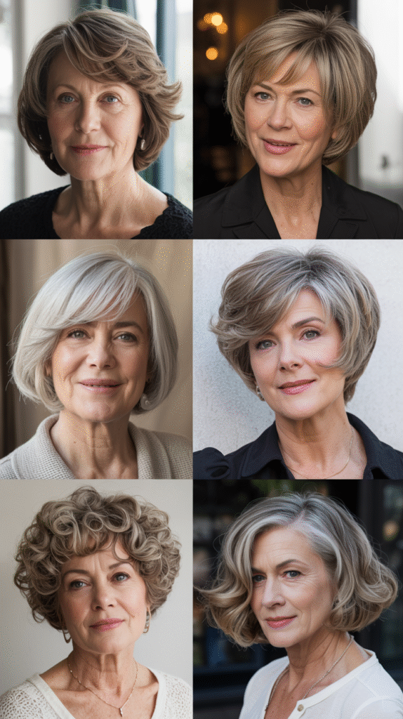 The Side-Swept Bangs with Tapered Sides