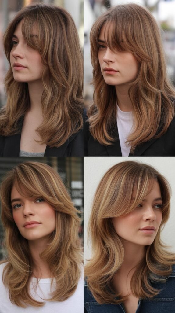 Wispy Bangs With Long Layered Hair