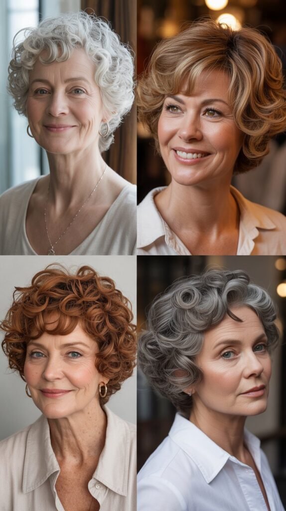 Wispy Curly Pixie with Piecey Texture