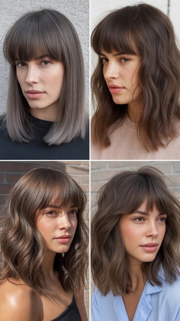 Full Fringe With Moonstone Gray Medium Bob