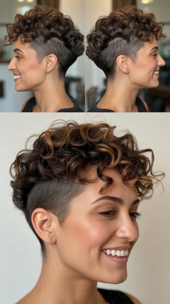  Curly Undercut