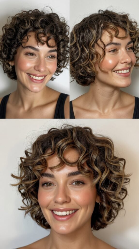  Stacked Curly Bob