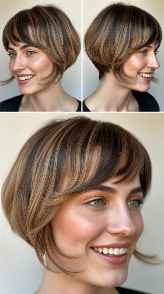 Asymmetrical Cut With Diagonal Bangs