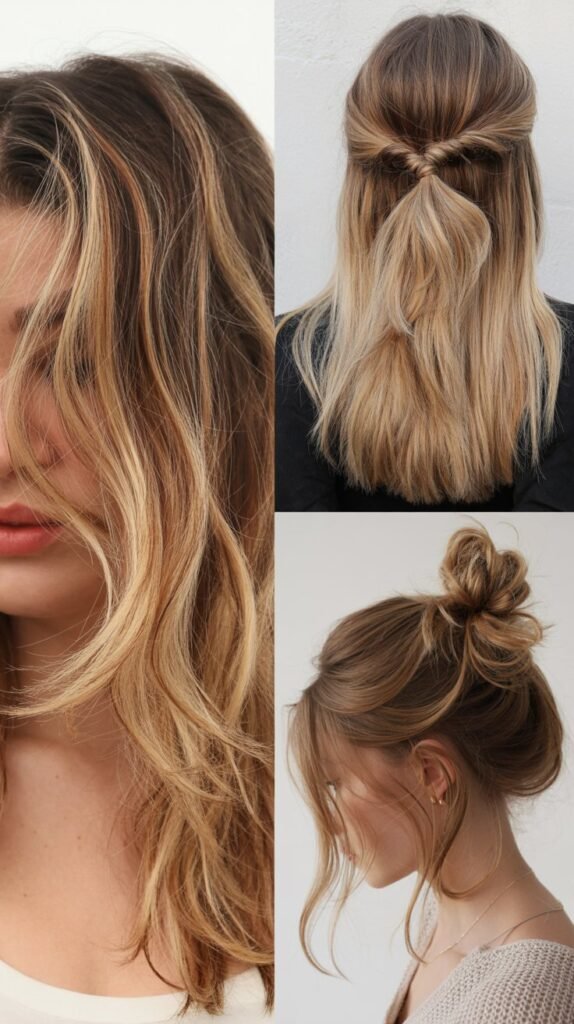 Honey Blonde Money Pieces