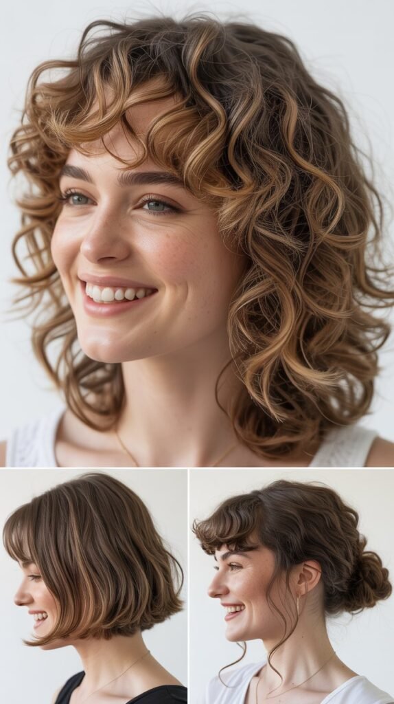 Curly Bangs: Face-Framing Perfection