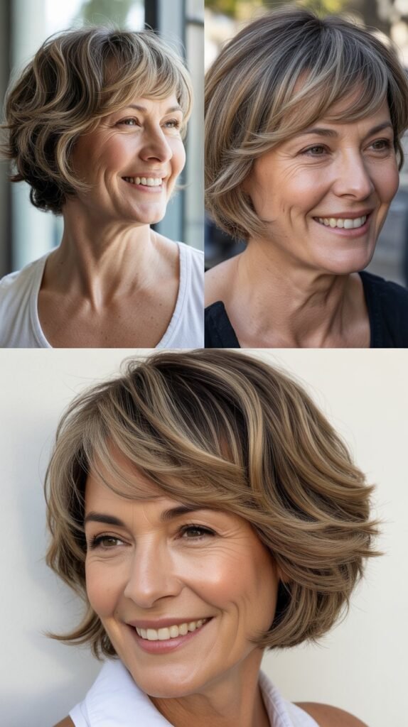  Choppy Bob With Razored Ends