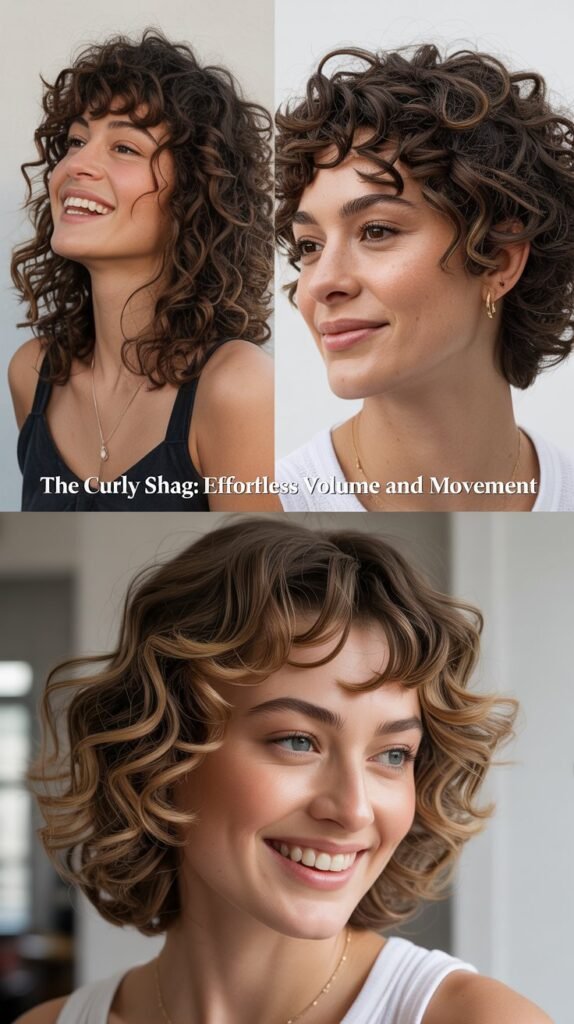 The Curly Shag: Effortless Volume and Movement