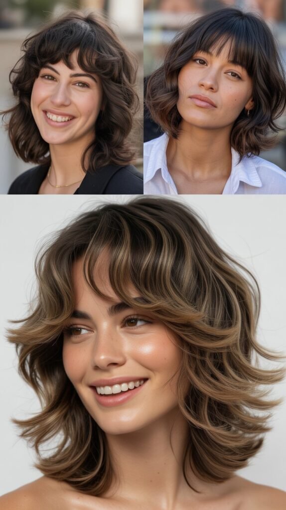 Wispy Bangs With Effortless Shag Layers