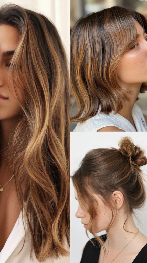 Caramel Money Piece Highlights