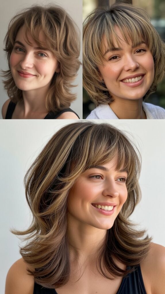 Wispy Bangs With Stacked Layers