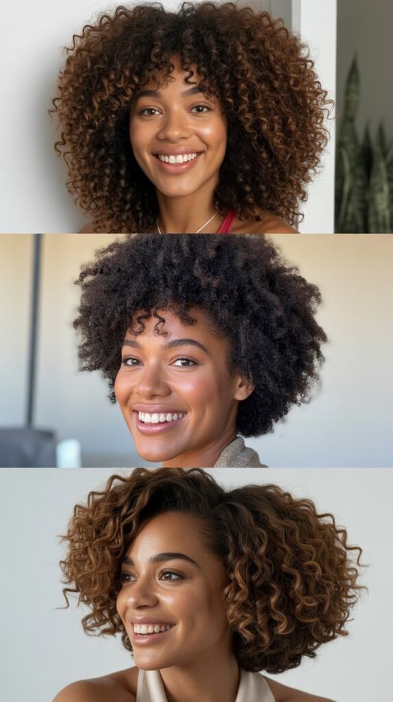 Voluminous Curly Afro