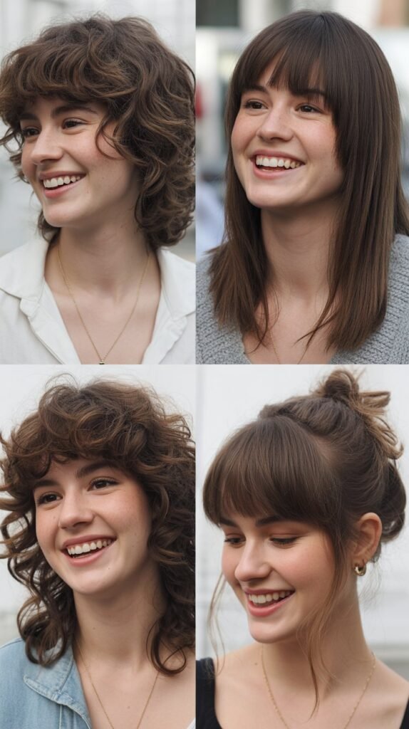 Wispy Bangs with Layered Lob (Long Bob)