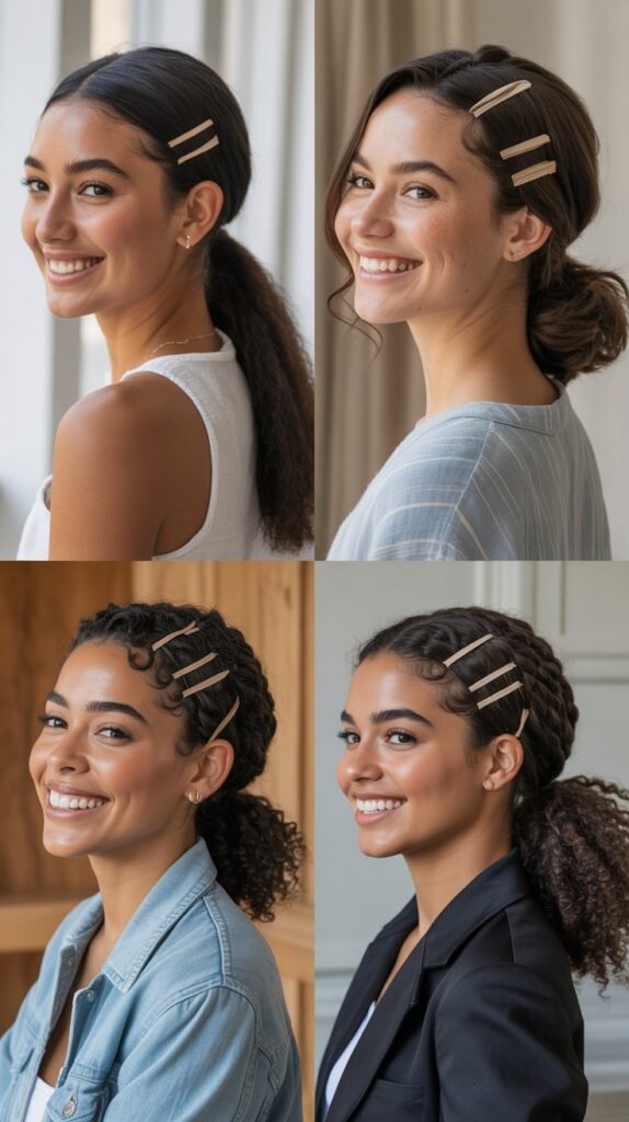  Curly Hair with Delicate Chain Headpiece