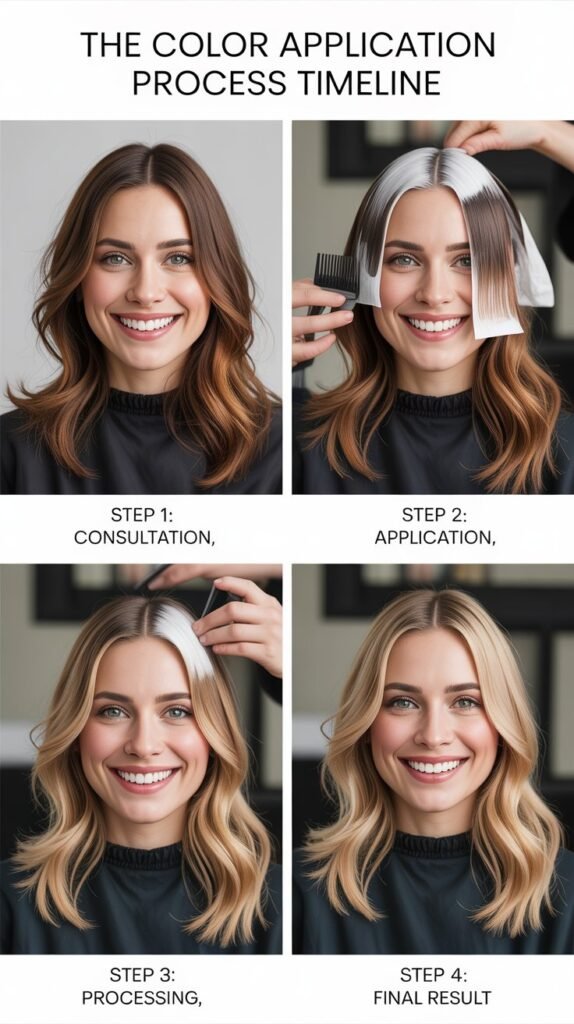 8. The Color Application Process Timeline